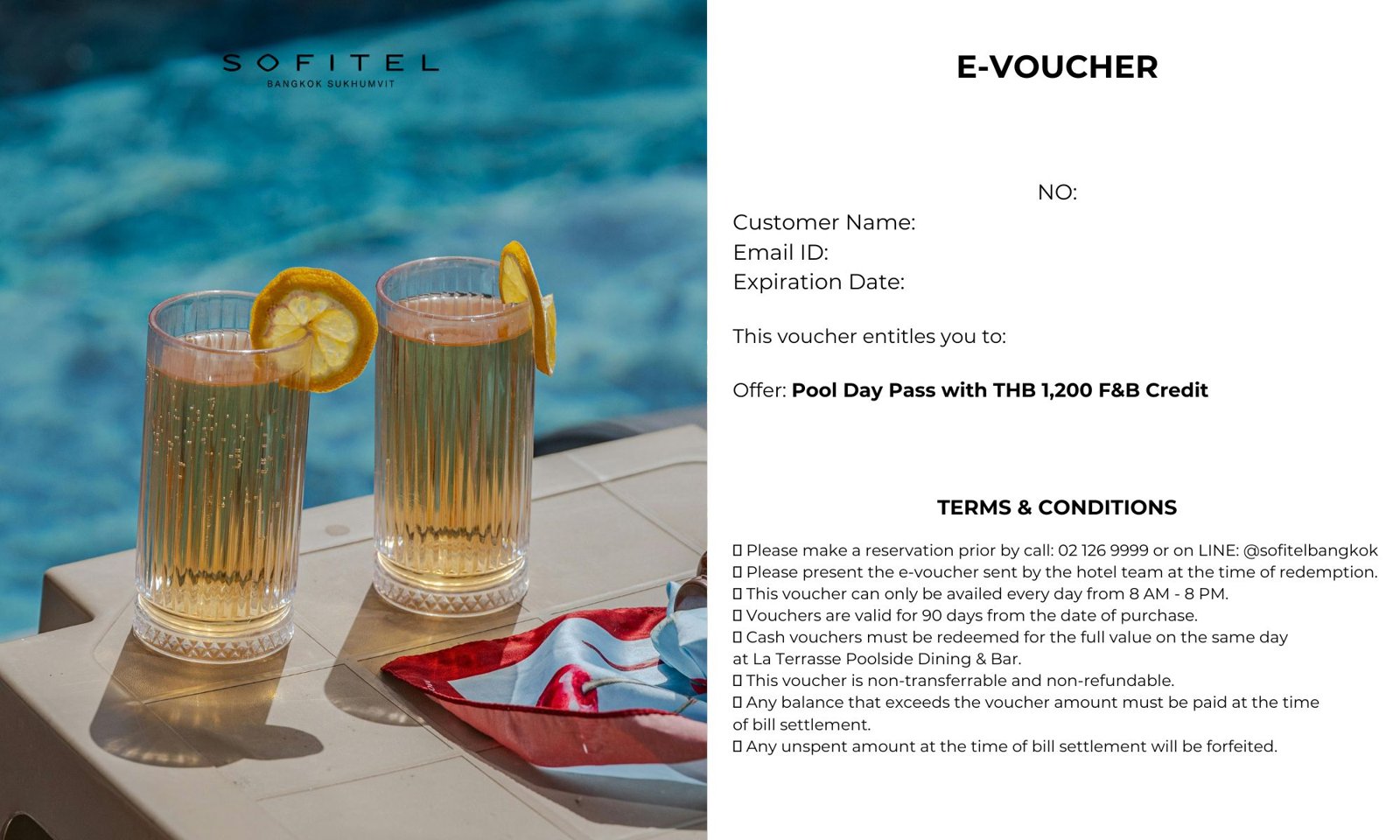 Pool at Sofitel Bangkok Sukhumvit