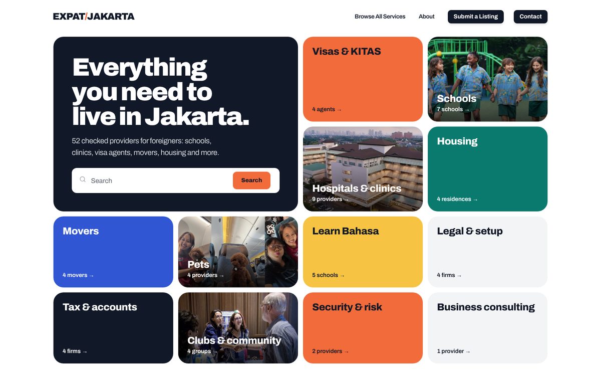 Expat Jakarta homepage